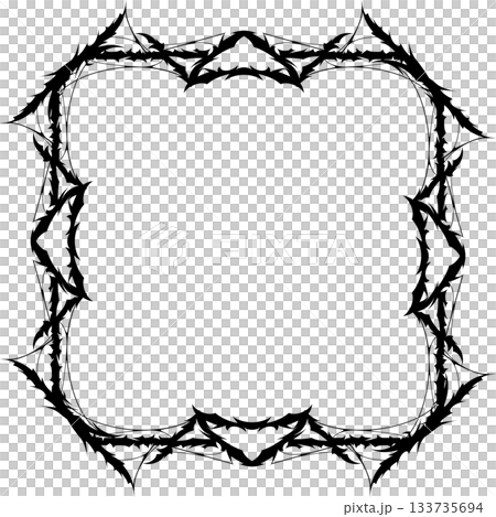 Vintage decorative vector frame in Gothic style - elegant black vector frame on white background, EPS10, north runes frame, middle ages, hallowen Vintage decorative vector frame in Gothic style - elegant black vector frame on white background, EPS10, north runes frame, middle ages, hallowen 133735694