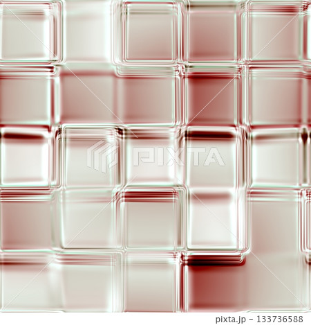 Pattern of glass block wall. Glass wall with abstract layer effect. 133736588