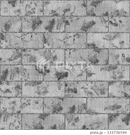 Brick background. Grunge filter. Monochrome particles abstract for wallpaper or background copy mask for photo editor. 133736594