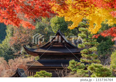 秋の虎渓山永保寺境内の景色 秋の虎渓山永保寺境内の景色 133736764