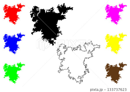 Ondo city (Federal Republic of Nigeria, Ondo State) map vector illustration, scribble sketch Ode Ondo map Ondo city (Federal Republic of Nigeria, Ondo State) map vector illustration, scribble sketch Ode Ondo map 133737623