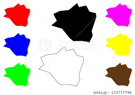 Ahmedpur East city (Islamic Republic of Pakistan) map vector illustration, scribble sketch Ahmadpur Sharqia map 133737746