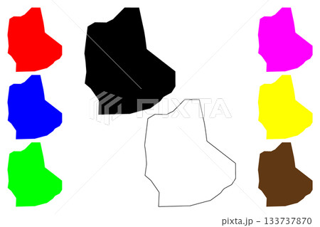 Narowal city (Islamic Republic of Pakistan) map vector illustration, scribble sketch Narowal map 133737870