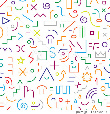 Faces of people creative abstract style seamless pattern , funny education line sign and symbol Faces of people creative abstract style seamless pattern , funny education line sign and symbol 133738483
