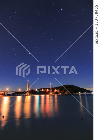 瀬戸内の春の星景 春の星座おとめ座・うしかい座 瀬戸内の春の星景 春の星座おとめ座・うしかい座 133739455