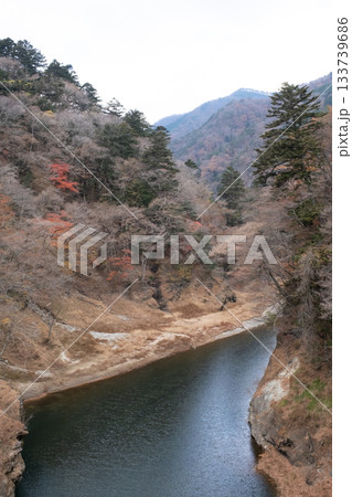 栃木県箒川上流の風景 栃木県箒川上流の風景 133739686