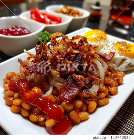 Baked Beans and Fried Eggs / ベイクドビーンズと目玉焼き Baked Beans and Fried Eggs / ベイクドビーンズと目玉焼き 133740023