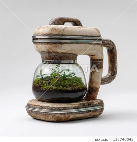 Terrarium inside a Vintage Coffee Maker / ヴィンテージのコ Terrarium inside a Vintage Coffee Maker / ヴィンテージのコ 133740049