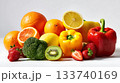 Fresh Fruits and Vegetables Rich in Vitamins / ビタミ 133740169
