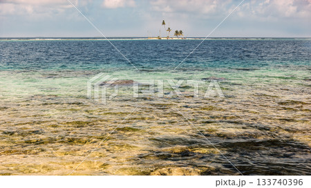 San Blas island at politically autonomous Guna territory in Panama. 133740396