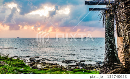 Sunset on San Blas Island Sunset on San Blas Island 133740628