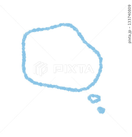 Wavy blue chalk bubble icon with soft contour. This speech cloud and message circle forms a chat textbox for comment or thought. Hand drawn style adds an abstract, modern touch in communication Wavy blue chalk bubble icon with soft contour. This speech cloud and message circle forms a chat textbox for comment or thought. Hand drawn style adds an abstract, modern touch in communication 133740809