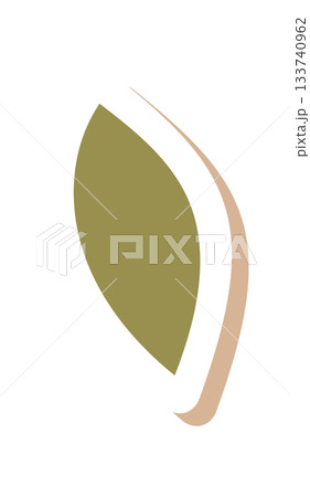 Flat green kraft sticker plant patch ornament. Holiday branch as eco gift or box decor. Organic ornament with patch style, ideal for festive decoration and natural accent. Flat green kraft sticker plant patch ornament. Holiday branch as eco gift or box decor. Organic ornament with patch style, ideal for festive decoration and natural accent. 133740962