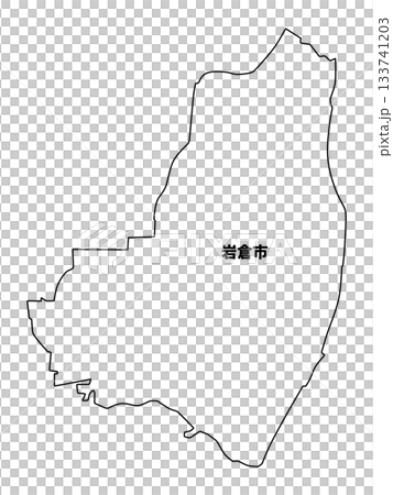 Shape of Iwakura City, Aichi Prefecture Shape of Iwakura City, Aichi Prefecture 133741203