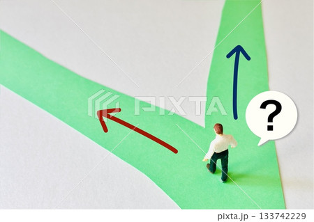 ビジネスマンの分かれ道 133742229