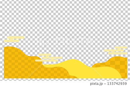 日式可愛背景插畫邊框 133742939