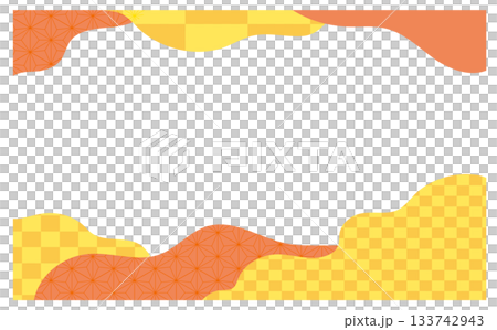 溫暖的日式背景框材料 133742943