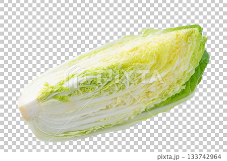 透明背景下的大白菜切成四份(png) 透明背景下的大白菜切成四份(png) 133742964