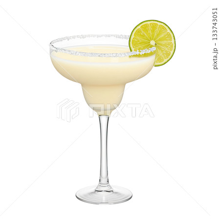 Vibrant refreshing Frozen Margarita cocktail isolated PNG cutout, transparent background Vibrant refreshing Frozen Margarita cocktail isolated PNG cutout, transparent background 133743051