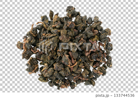 透明背景(png)に凍頂烏龍茶の茶葉 透明背景(png)に凍頂烏龍茶の茶葉 133744536