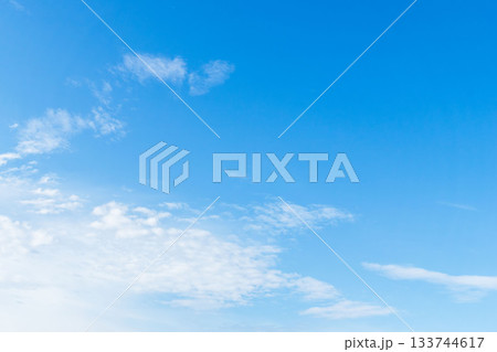 秋の空 穏やかな青空と雲27 秋の空 穏やかな青空と雲27 133744617