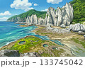 【青森県下北半島佐井村】仏ヶ浦は大小さまざまな奇岩が集まる極楽浄土の景観 133745042