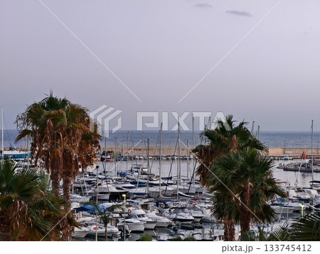 gentle marina under pastel sky, serene waterfront scene featuring calm waters and pastelhued sky gentle marina under pastel sky, serene waterfront scene featuring calm waters and pastelhued sky 133745412