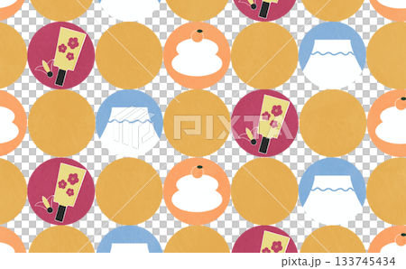 New Year's round sign pattern New Year's round sign pattern 133745434