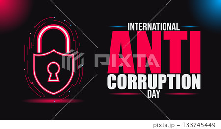 International Anti Corruption Day Awareness Poster design 133745449
