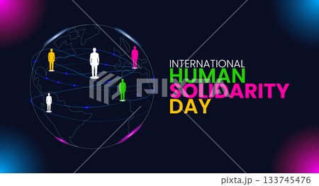 International Human Solidarity Day Awareness Poster International Human Solidarity Day Awareness Poster 133745476