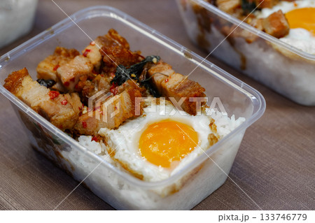 Basil, Rice - Food Staple, Pork, Thai Food, Meal 133746779