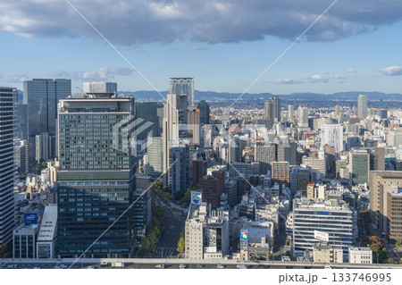 大阪　淀屋橋の高層ビルから望む中之島周辺の都市風景 133746995