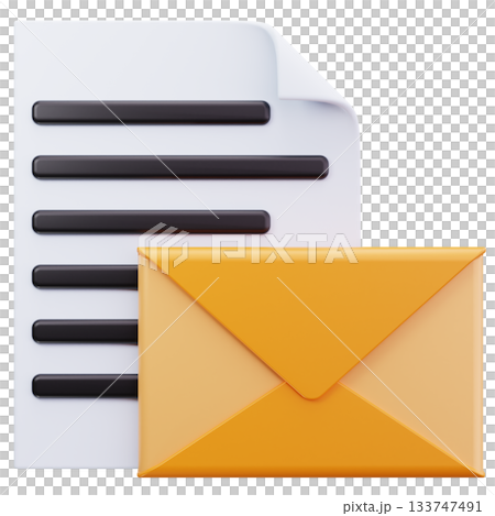 Envelope With Letter Paper 133747491