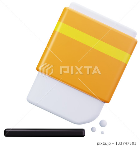 Yellow Eraser With Pencil Yellow Eraser With Pencil 133747503