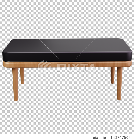 Minimal Wooden Coffee Table 133747605