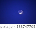 地球照の三日月 133747705