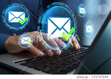 安全なメールセキュリティシステム。スパムメッセージフィルターと脅威検知。暗号化とゼロトラストアーキテ 133747849
