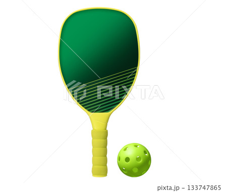 ピックルボールとパドル 133747865