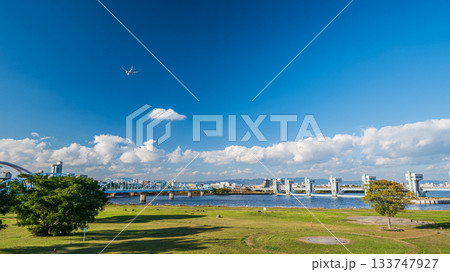淀川河川公園長柄地区の眺め 大阪市 淀川河川公園長柄地区の眺め 大阪市 133747927