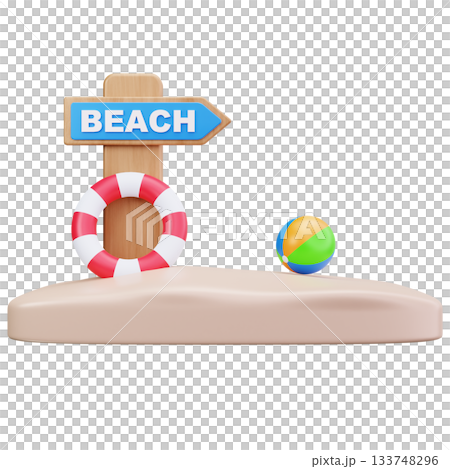 Beach Vacation Spot 133748296
