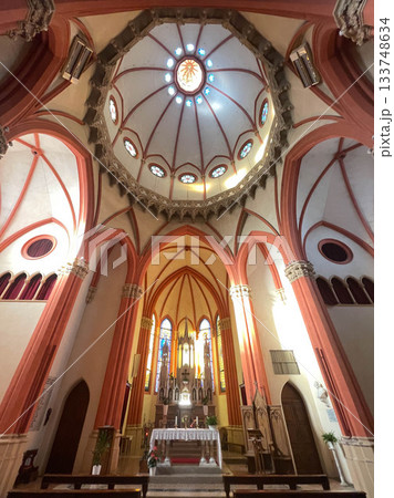 Neogothic Chiesa Parrocchiale di Santa Maria di Venezzano, Bologna. Italy Neogothic Chiesa Parrocchiale di Santa Maria di Venezzano, Bologna. Italy 133748634