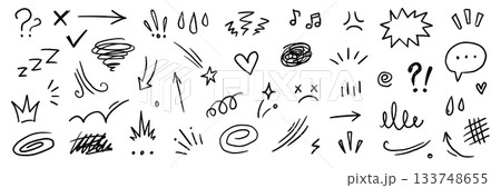 Line hand drawn cute movement element effect sketch shape. Hand drawn cute doodle line motion element arrow, emphasis, shock emotion, sparkle. Motion cartoon emoticon chalk icon. Vector Line hand drawn cute movement element effect sketch shape. Hand drawn cute doodle line motion element arrow, emphasis, shock emotion, sparkle. Motion cartoon emoticon chalk icon. Vector 133748655