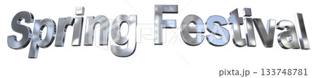 3DCG文字「Spring Festival(スプリングフェスティバル)」 3DCG文字「Spring Festival(スプリングフェスティバル)」 133748781