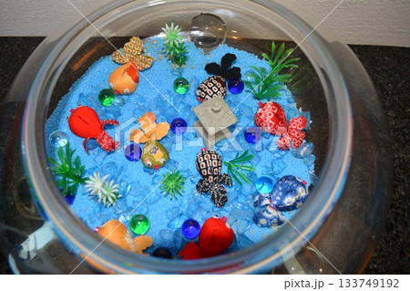 夏の涼しげな金魚鉢 夏の涼しげな金魚鉢 133749192