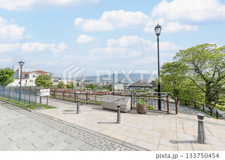 北海道函館市　函館港を一望できる公園　元町公園 133750454