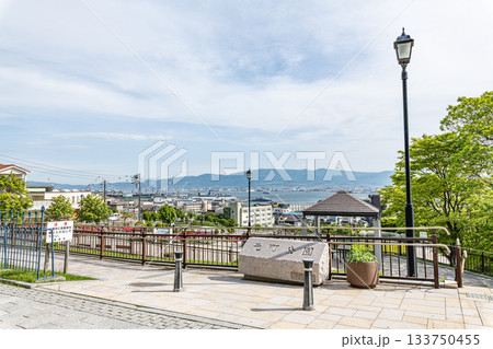 北海道函館市　函館港を一望できる公園　元町公園 133750455