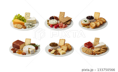 チーズプレート盛り合わせ（背景透過） 133750566
