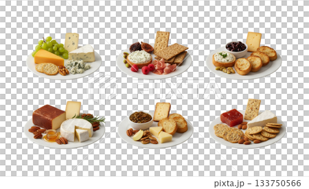 什錦起司拼盤（透明背景） 133750566