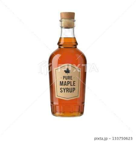 メープルシロップ瓶（背景透過） 133750623
