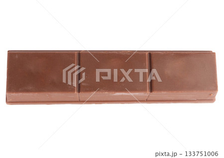 Chocolate wafers Bite break isolated on white background Chocolate wafers Bite break isolated on white background 133751006